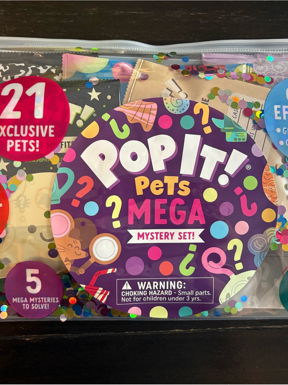 POP Fit Pets Mega Mystery Set - Purple with Multicolor Confetti